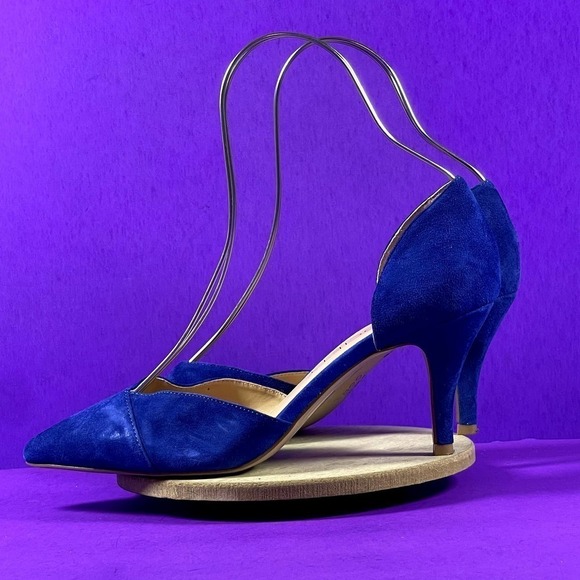 Sole Society Women's Royal Blue Pointed‎ Toe Robbie Pumps Shoe Size 9 - Picture 3 of 7